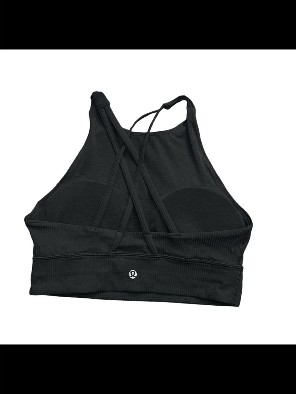 Lululemon Energy Bra High Neck Long Line Rib *Medium Support, B–D Cup (Size 8) - Picture 6 of 8